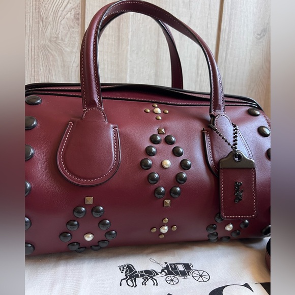 COACH 1941 Badlands Satchel With Western Rivets - Picture 5 of 16